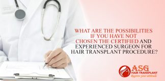 What Are The Possibilities If You Have Not Chosen The Certified And Experienced Surgeon For Hair Transplant Procedure?